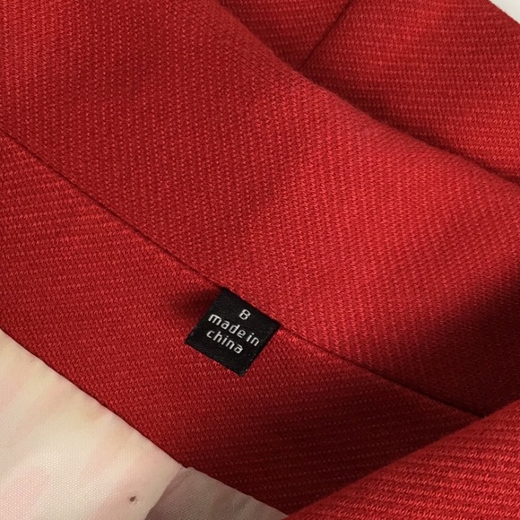 CAbi Cropped Jacket Blazer #3035 Holiday Red Bow - Picture 5 of 9